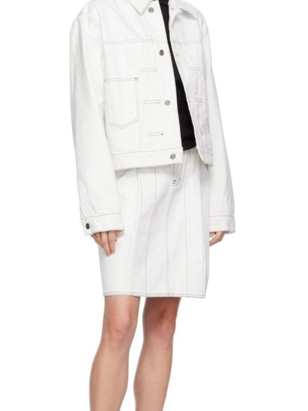 We11done Women's White Skirt
